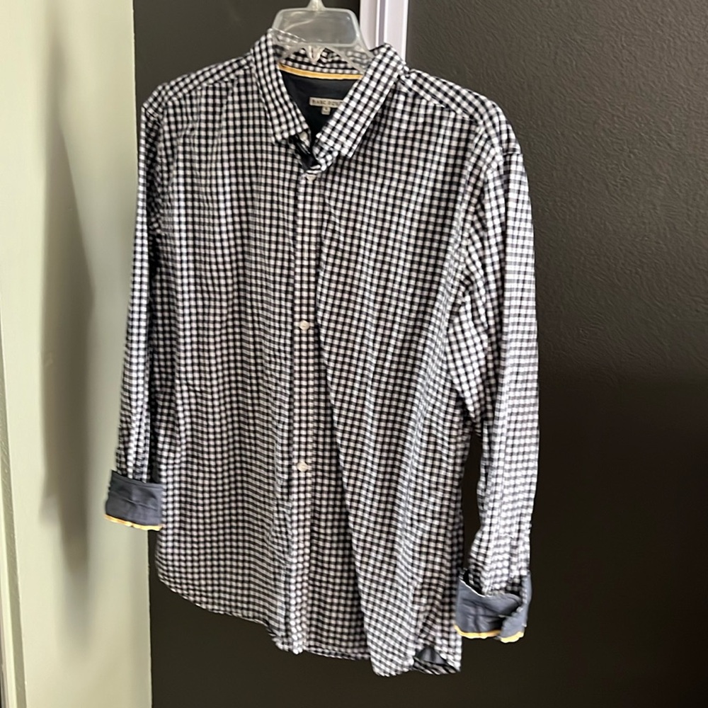 Marc Ecko, plaid button down, XL